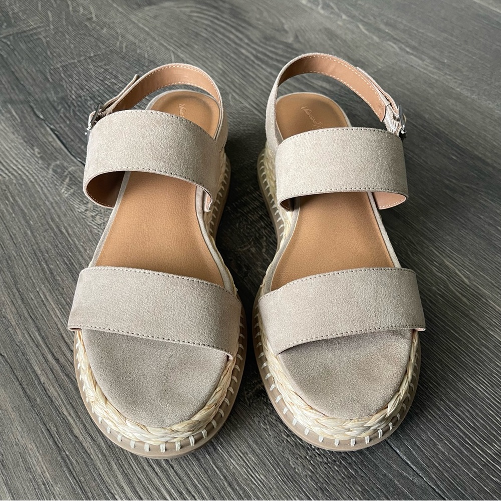 Universal Thread Sandals Platform Wedge Espadrill… - image 5